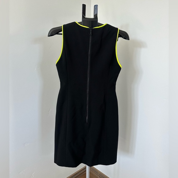 Alice + Olivia Black Dress with Neon Highlights - Picture 6 of 7